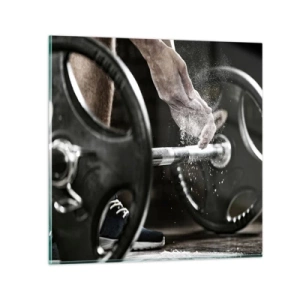 Schilderen op glas - Uitdaging aanvaard! - 70x70 cm