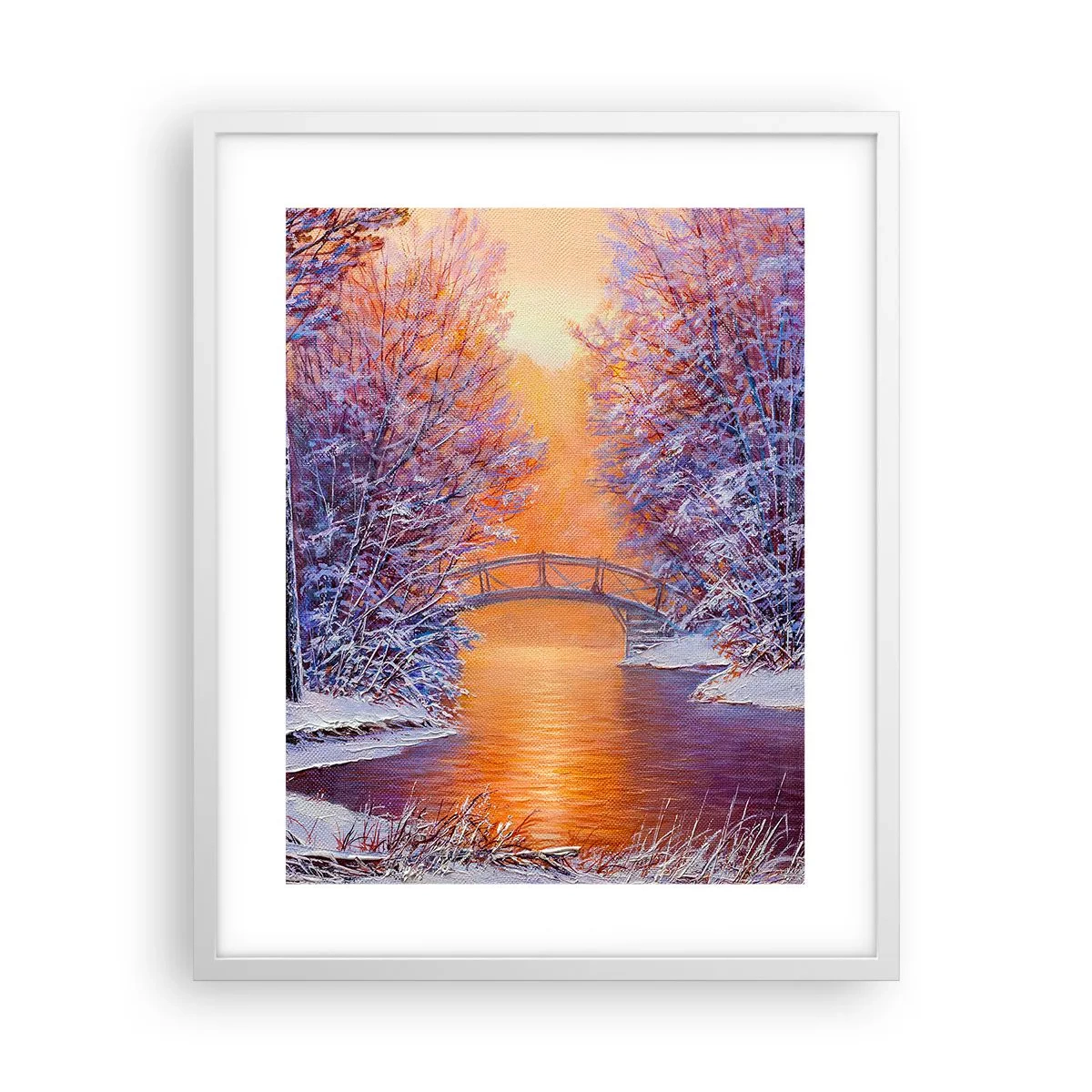 Poster in een witte lijst - Laten we elkaar hier ontmoeten - 40x50 cm