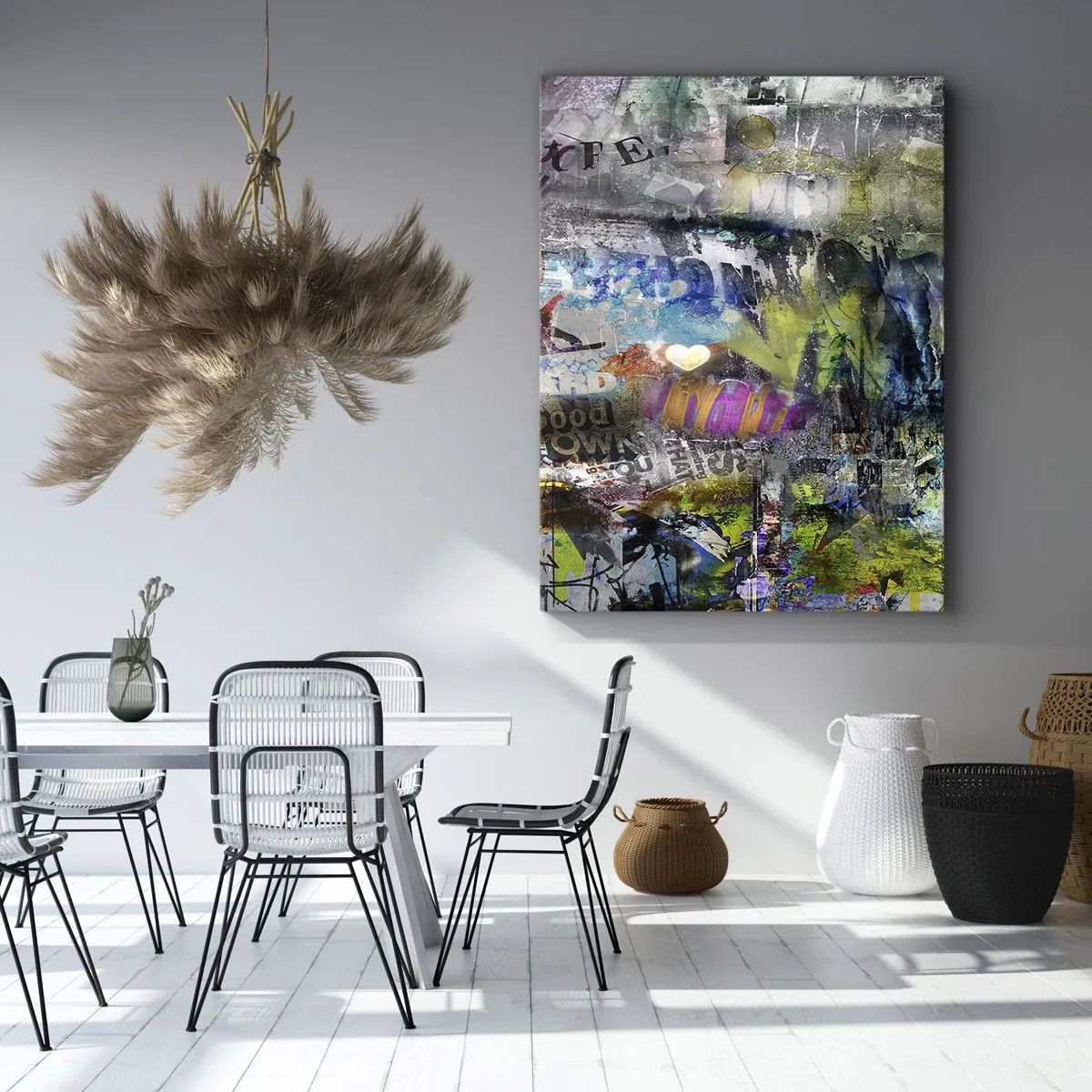 Schilderen op canvas - Collage van herinneringen - 45x80 cm