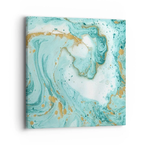 Schilderen op canvas - Onder de grote golf van het Edo-tijdperk - 40x40 cm