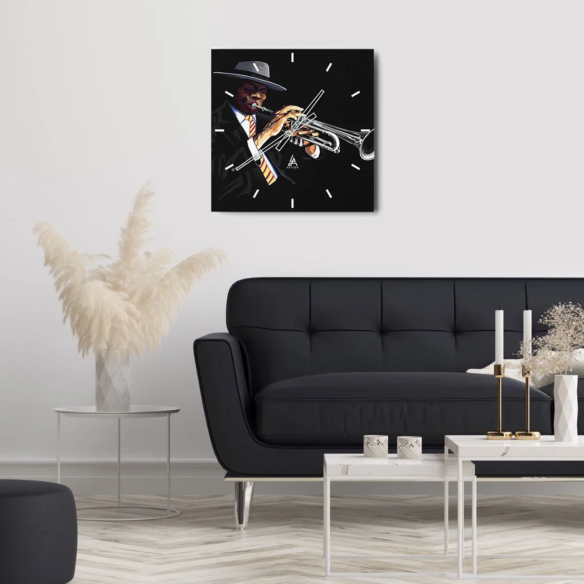 Wandklok - Klok - Charme van oude school - 40x40 cm