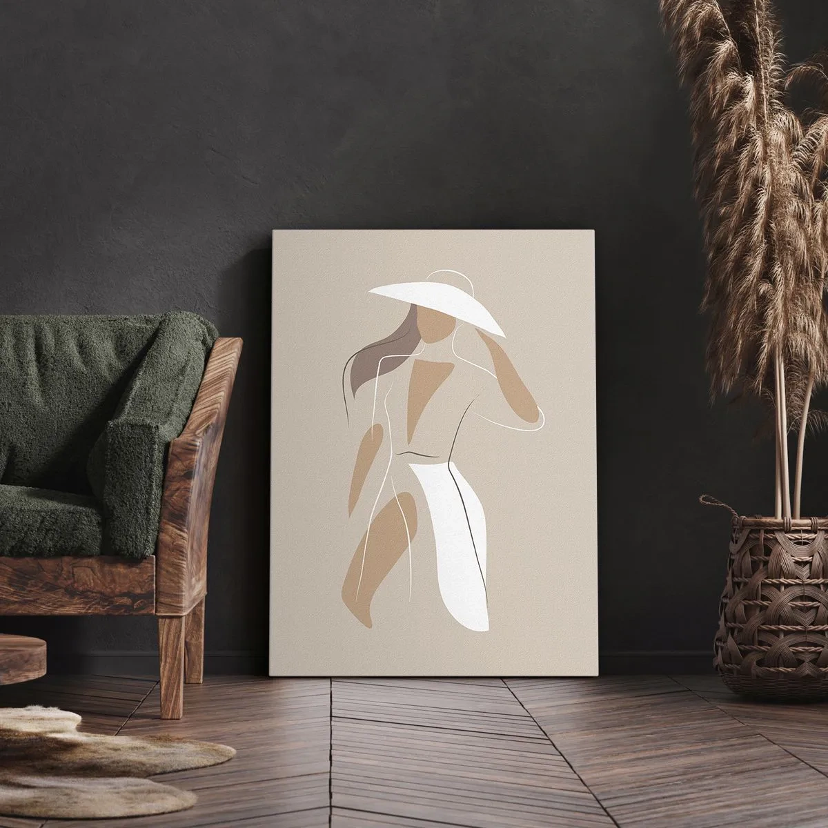 Schilderen op canvas - Mode is leuk - 65x120 cm