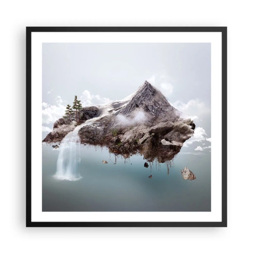 Poster in een zwarte lijst - Gezien met het oog van een surrealist - 60x60 cm