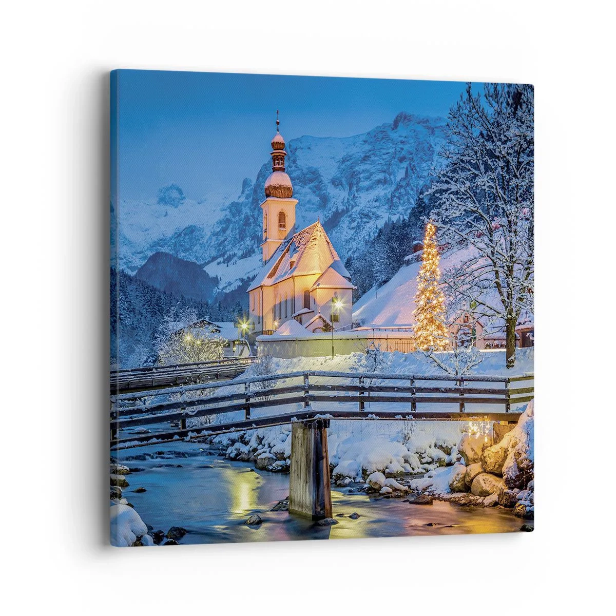 Schilderen op canvas - Kerstgeest - 40x40 cm