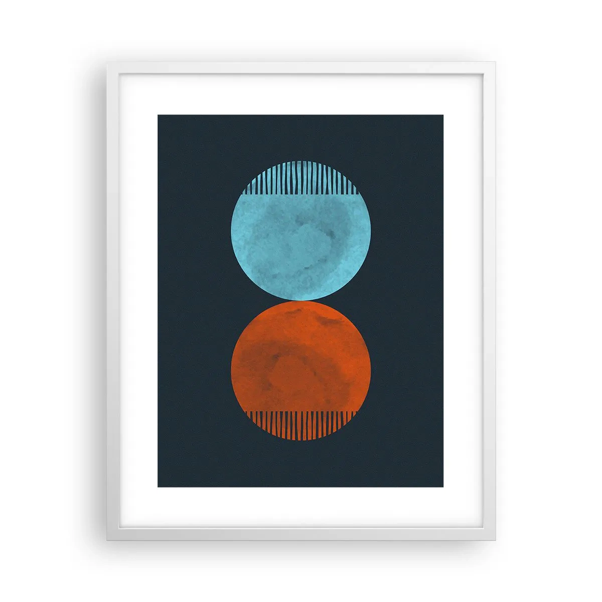 Poster in een witte lijst - Alleen geometrie? - 40x50 cm