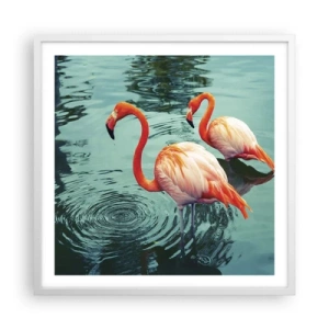 Poster in een witte lijst - We zijn nu in de mode - 60x60 cm