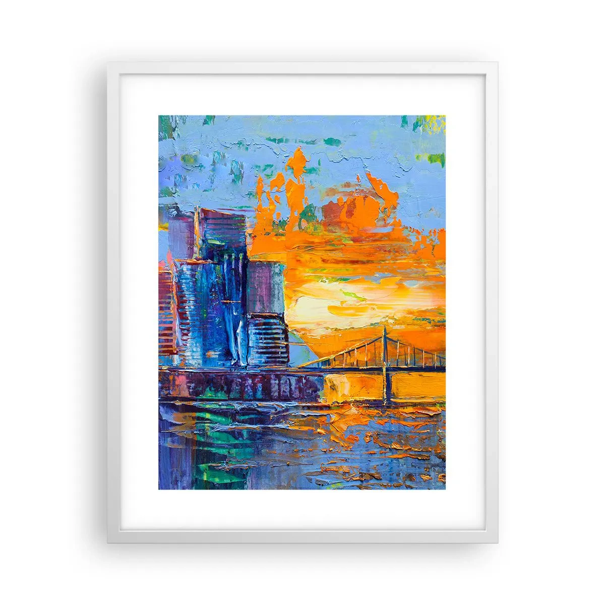 Poster in een witte lijst - Cultuur en natuur - 40x50 cm