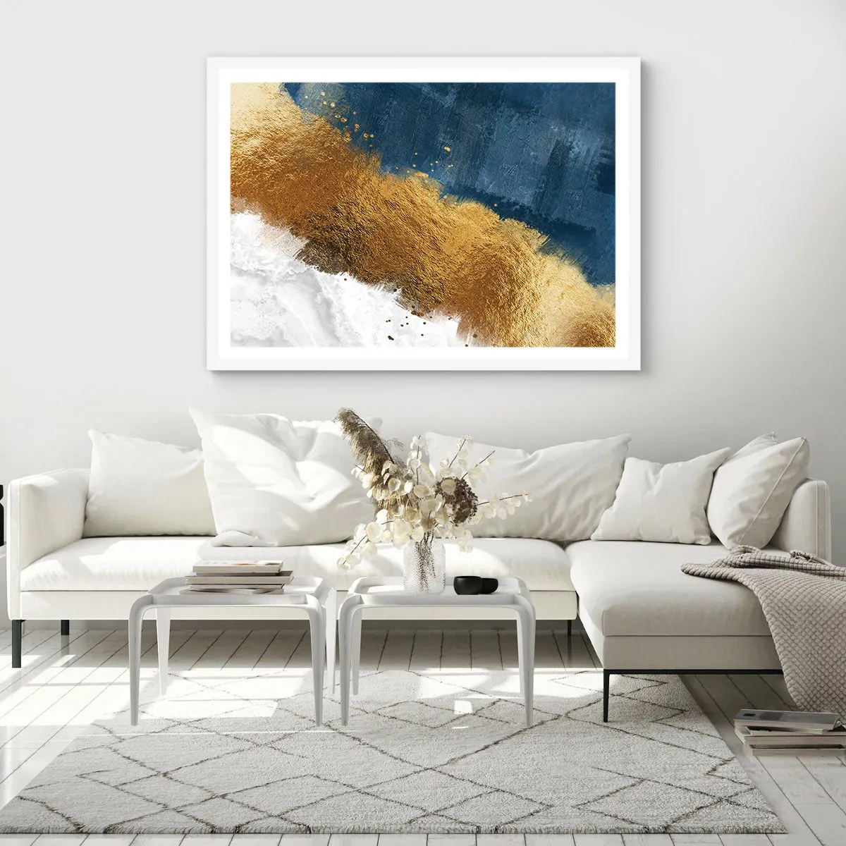 Poster in een witte lijst - De kleuren van de zomer - 50x40 cm