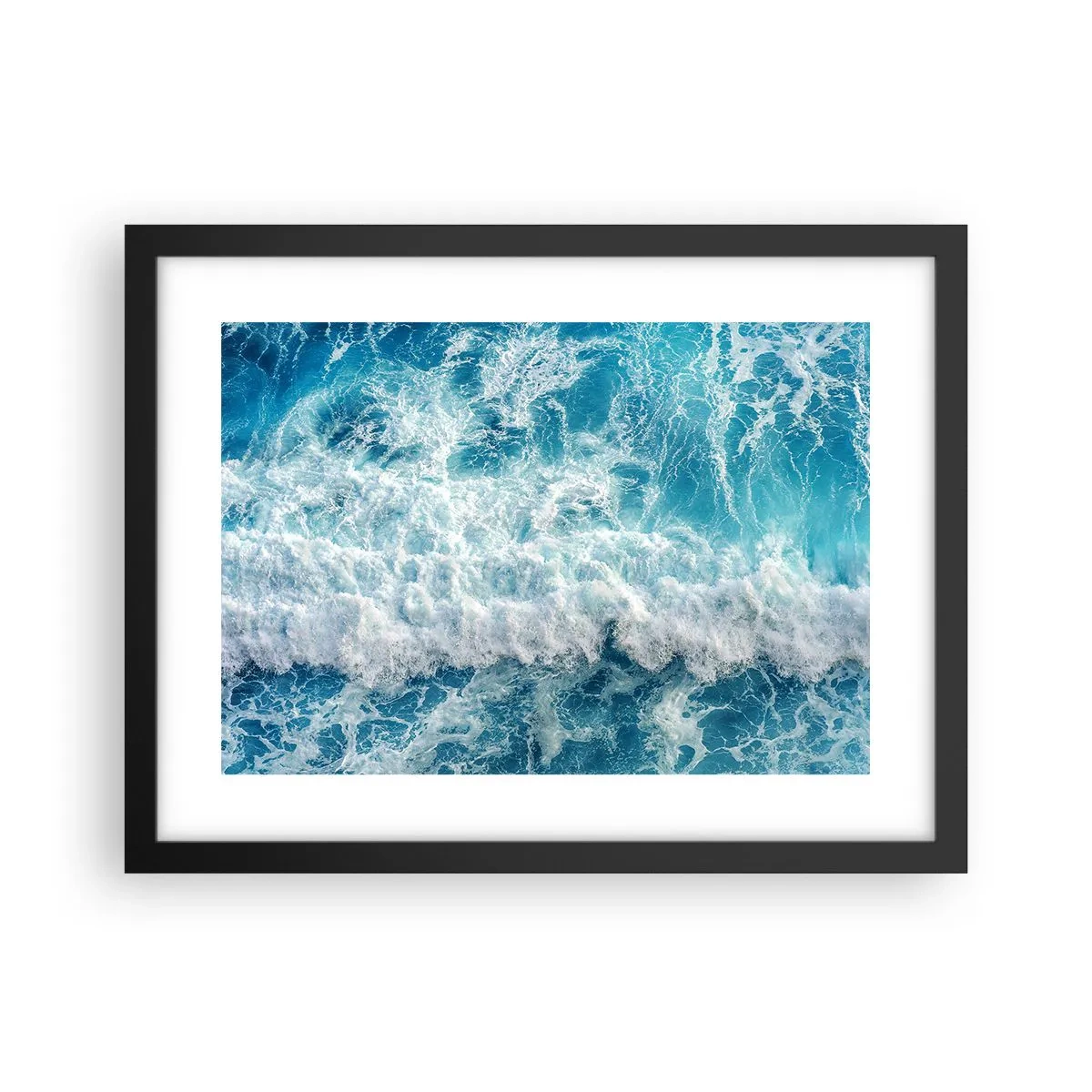 Poster in een zwarte lijst - Vrolijk en springend - 40x30 cm