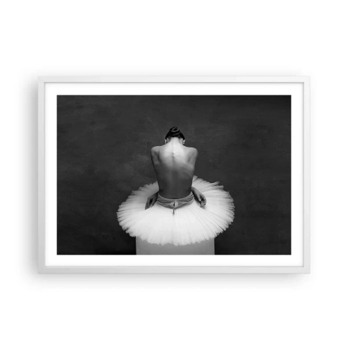 Poster in een witte lijst - Het bloeit gewoon - 70x50 cm