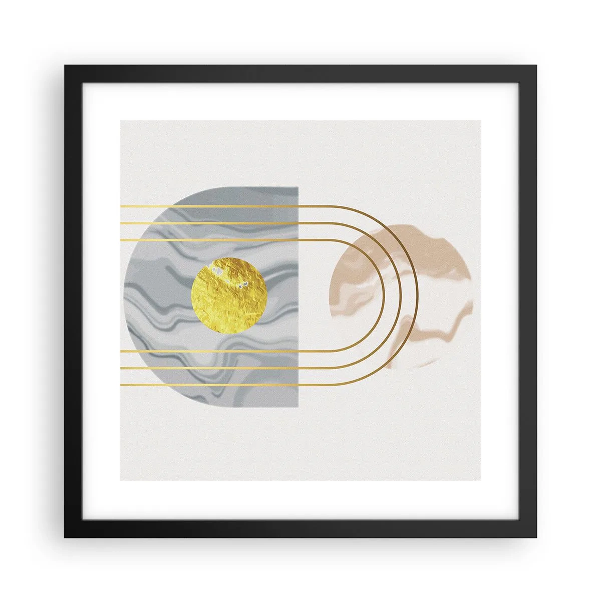 Poster in een zwarte lijst - Helderheid en schittering - 40x40 cm