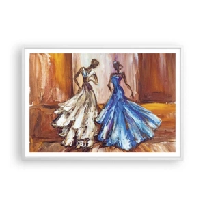 Poster in een witte lijst - Een dankbaar duo - 100x70 cm