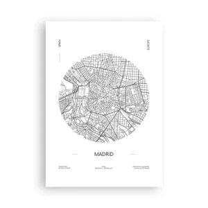 Poster - Anatomie van Madrid - 70x100 cm