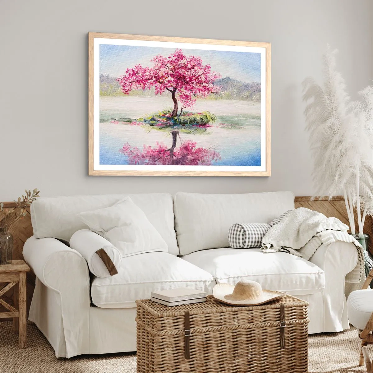 Een poster in een licht eiken lijst - Lentefeest - 91x61 cm