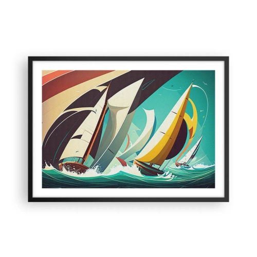 Poster in een zwarte lijst - Met elementen als een broer - 70x50 cm