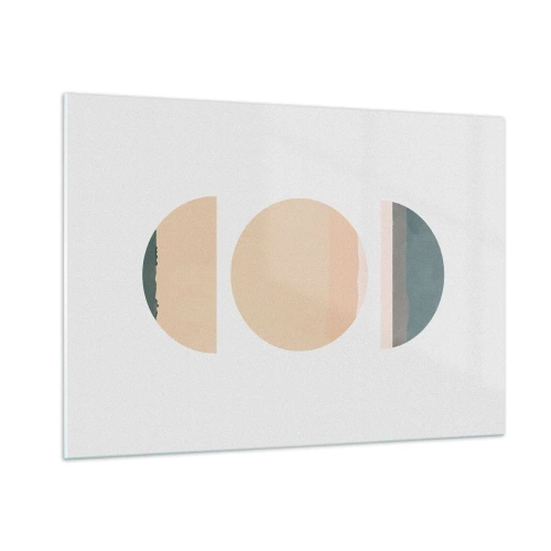 Schilderen op glas - Een Wiel achter een andere - 100x70 cm