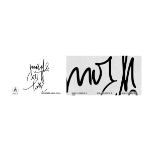 Fotobehang Monster Premium Sand - Het beste merk - Typografie, Bevestiging, Maxim - 100x30 cm
