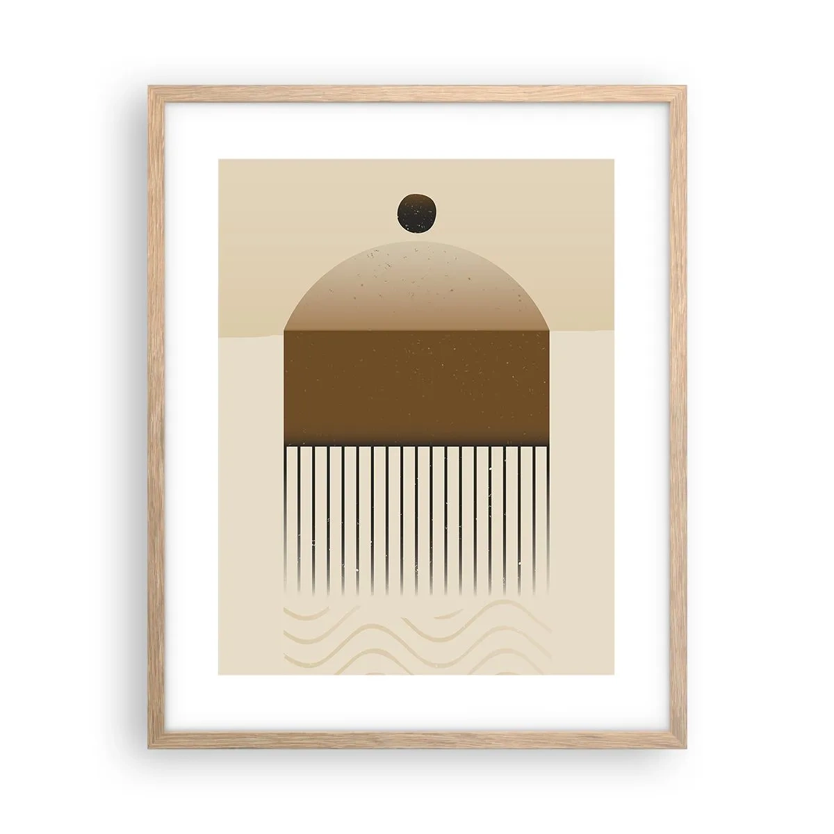 Een poster in een licht eiken lijst - verschillende staten - 40x50 cm