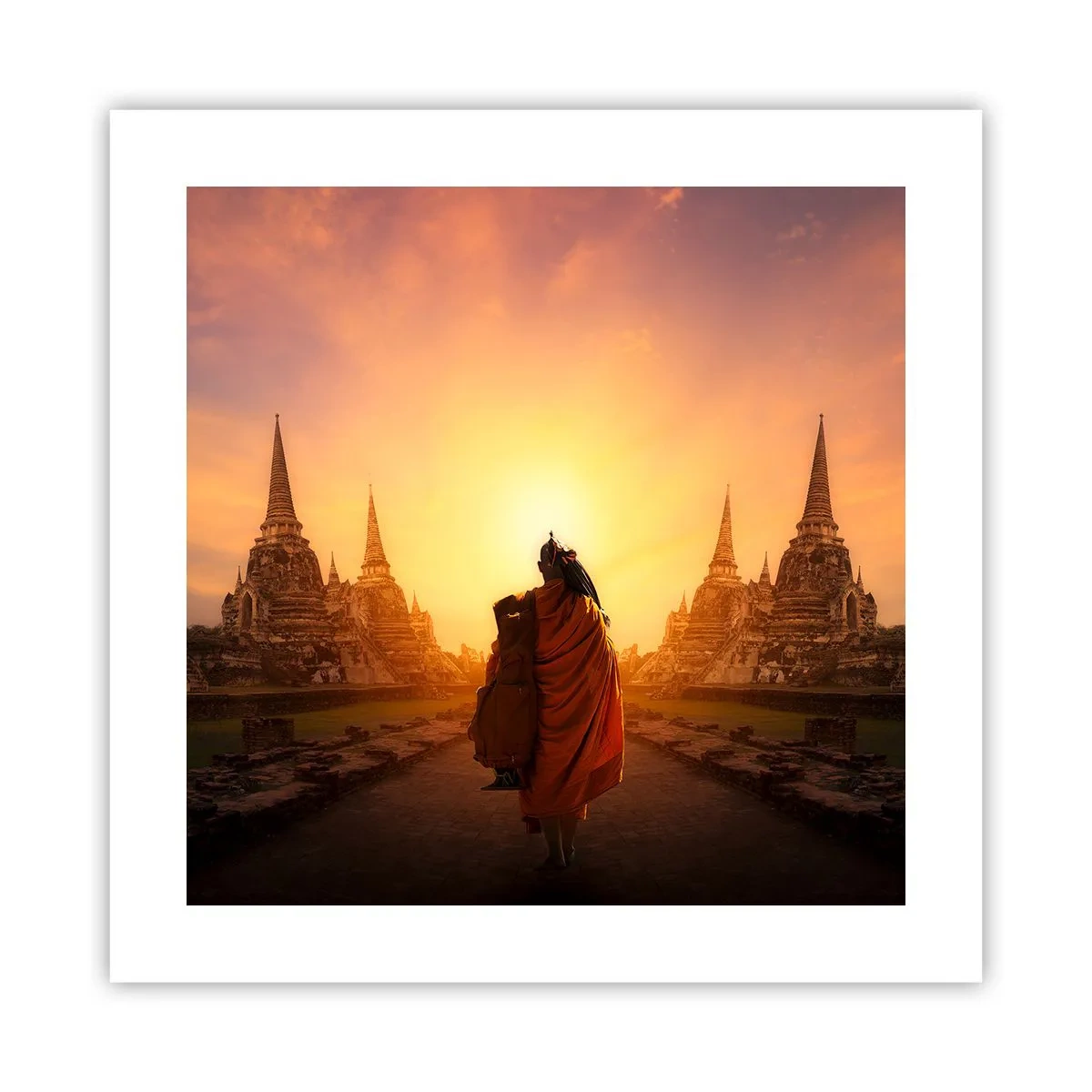 Poster - In vrede voor de eeuwigheid - 40x40 cm