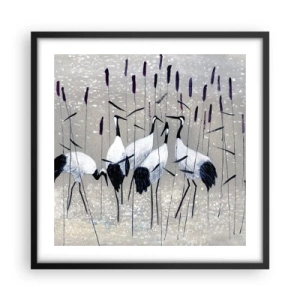 Poster in een zwarte lijst - Onder hun eigen - 50x50 cm