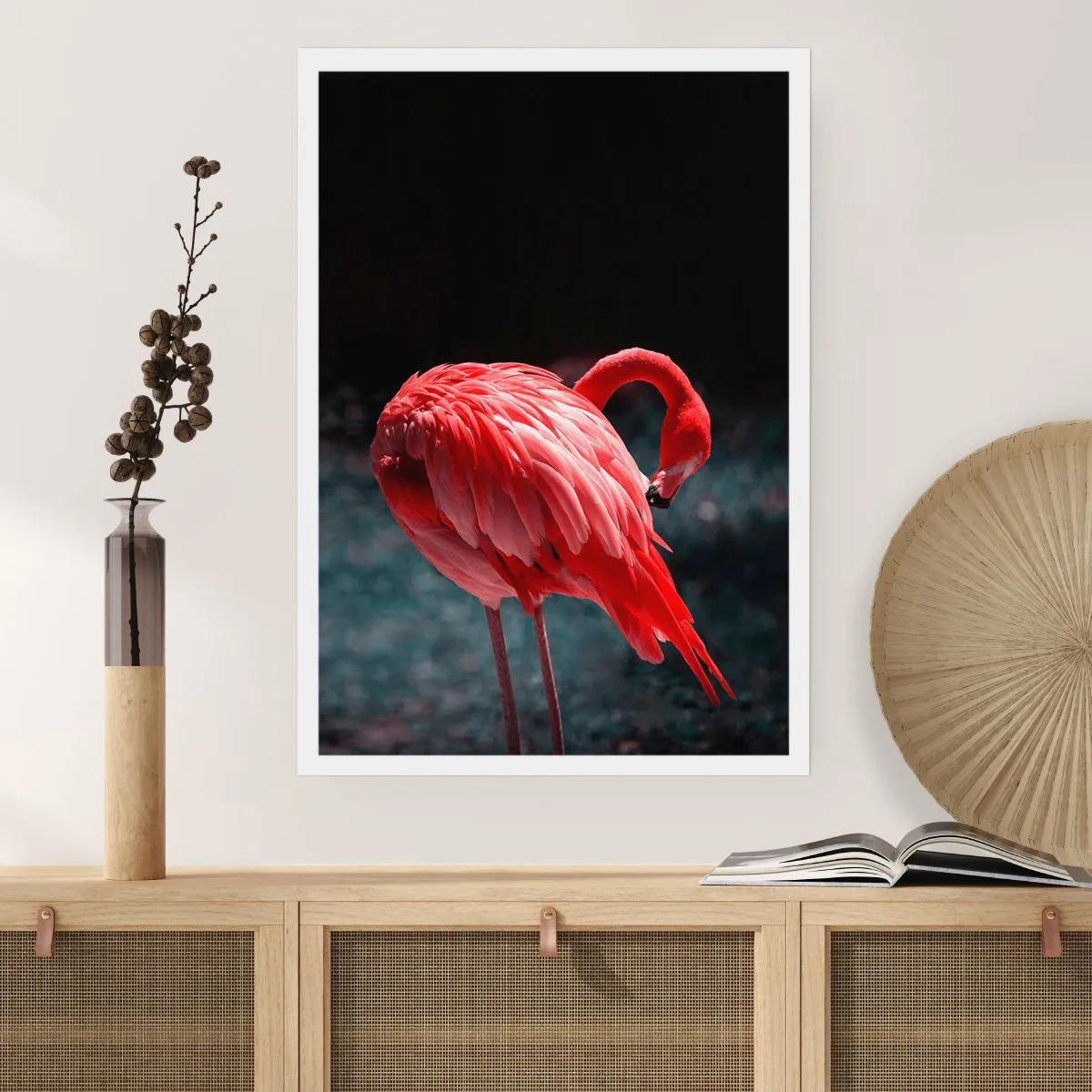 Poster - Een karmozijnrood gedicht van de natuur - 70x100 cm