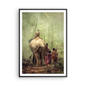 Poster in een zwarte lijst - Nieuw Jungle Boek - 70x100 cm