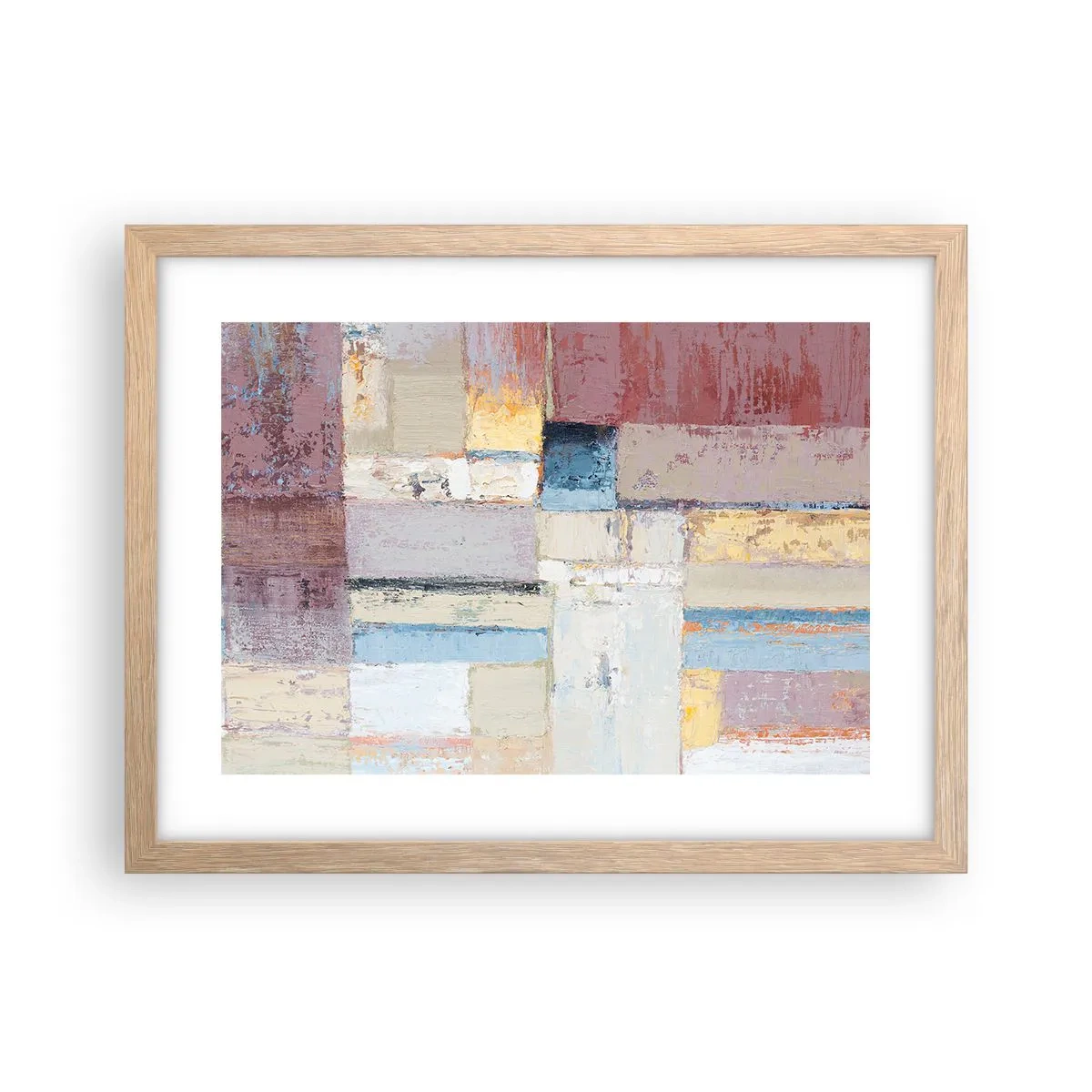 Een poster in een licht eiken lijst - De rust van geometrie - 40x30 cm