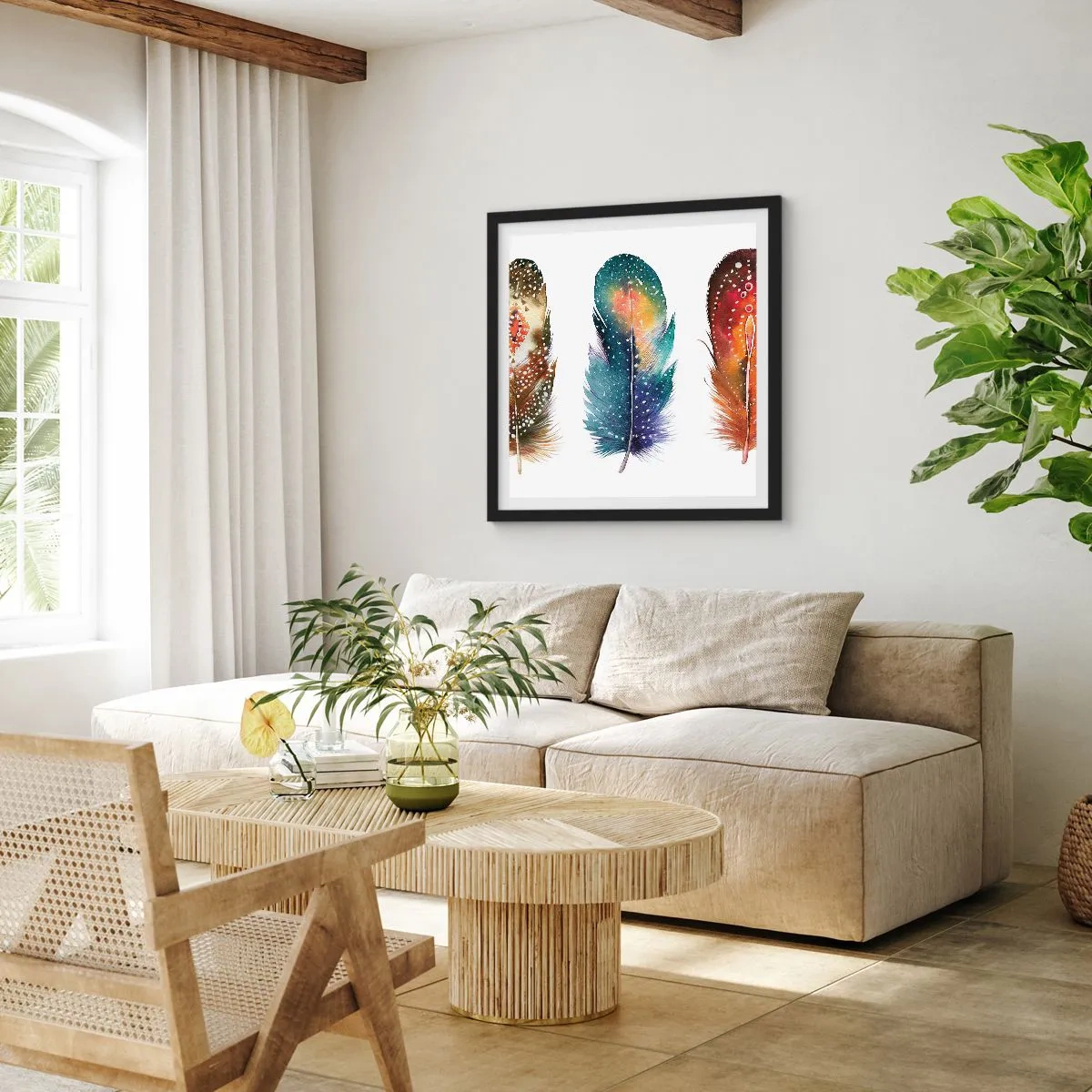 Poster in een zwarte lijst - Rituelen, ceremonies, geheimen - 40x40 cm