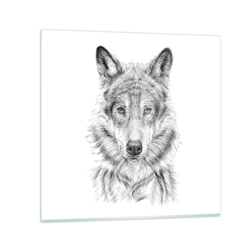 Schilderen op glas - Een geboren leider - 50x50 cm