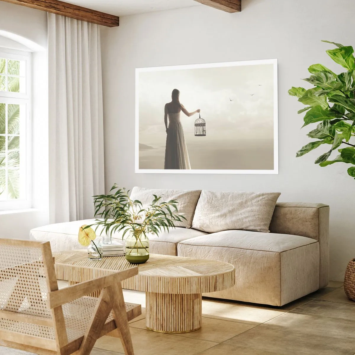 Poster - Wees vrij - 70x50 cm