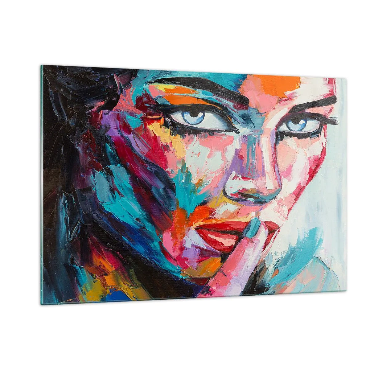 Schilderen op glas - Ons eerste geheim - 120x80 cm