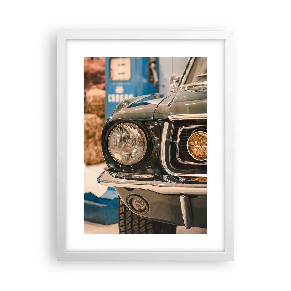 Poster in een witte lijst - Ontmoeting met een legende - 30x40 cm