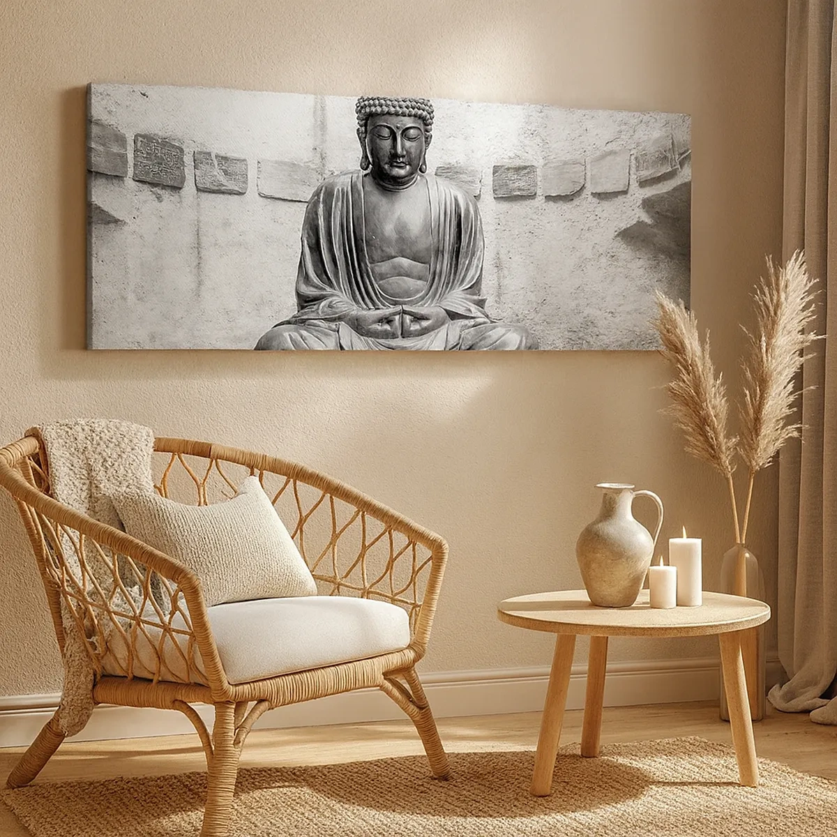 Schilderen op canvas - Aan de bron van vrede - 30x30 cm