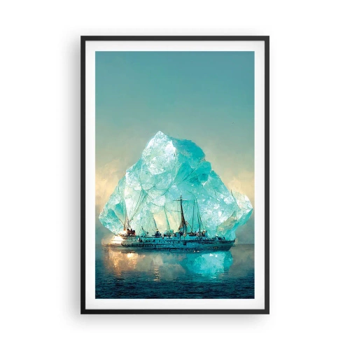Poster in een zwarte lijst - Arctische diamant - 61x91 cm