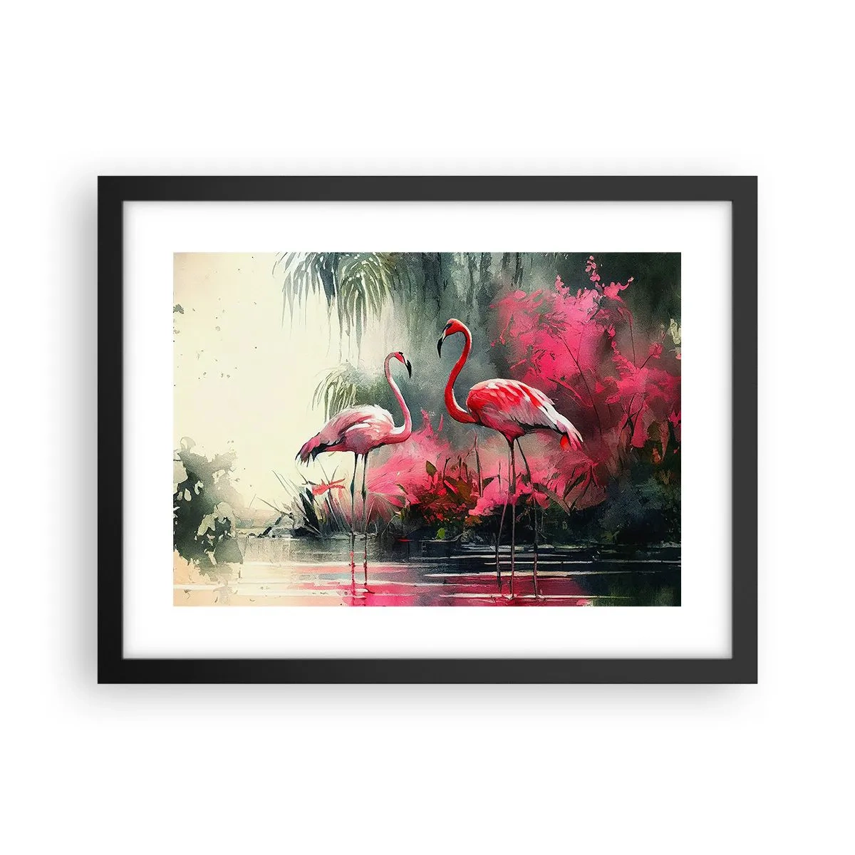 Poster in een zwarte lijst - Een les in natuurlijke gratie - 40x30 cm