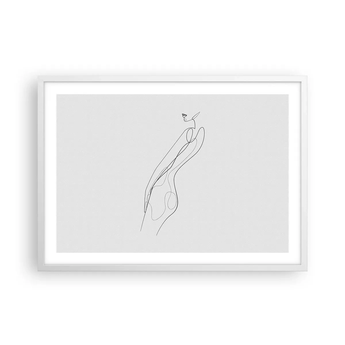 Poster in een witte lijst - Gewoon een belofte - 70x50 cm