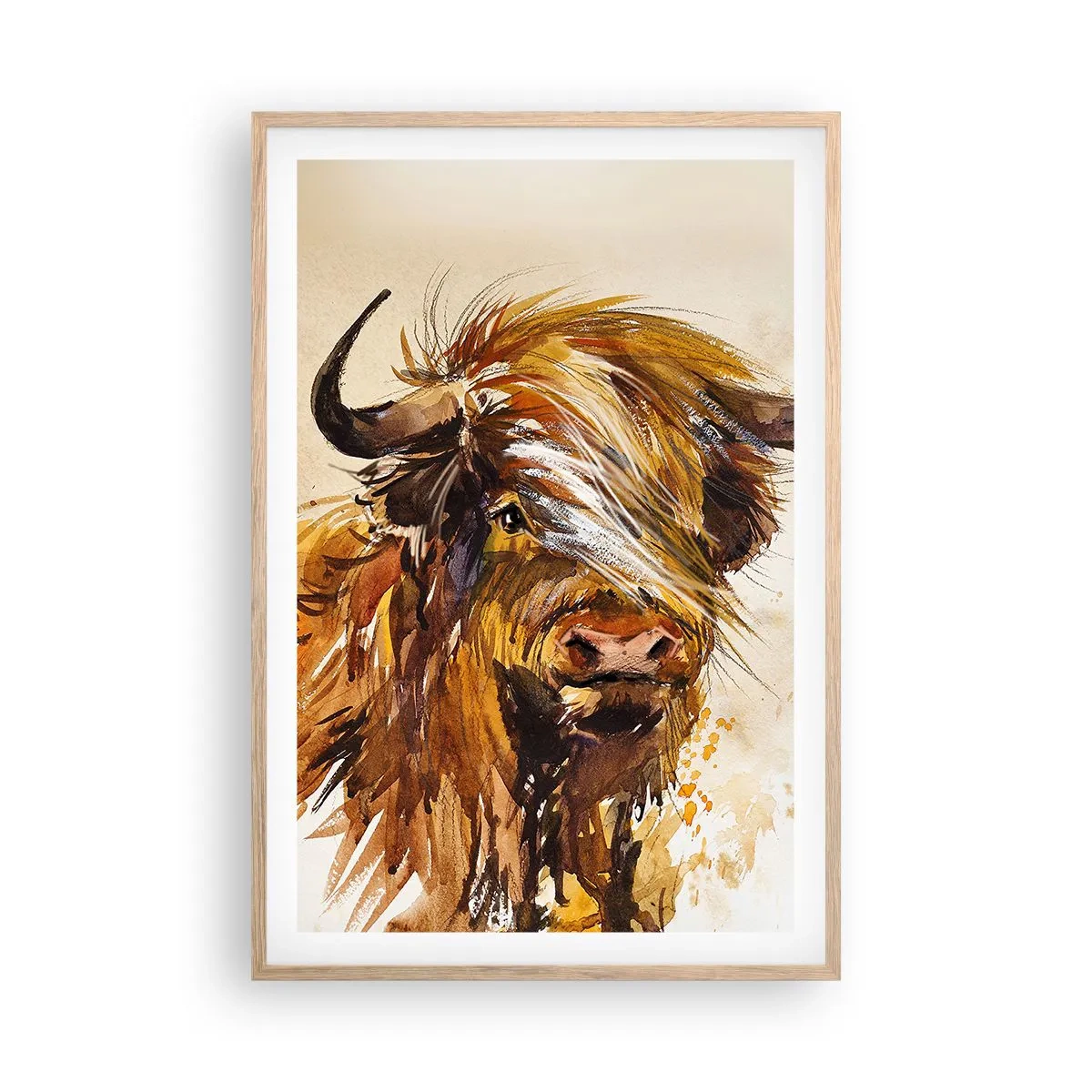 Een poster in een licht eiken lijst - Trots van de jager - 61x91 cm