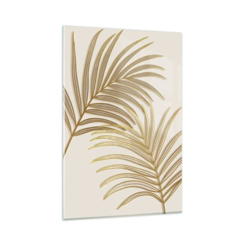 Schilderen op glas - Gouden Palm! - 80x120 cm