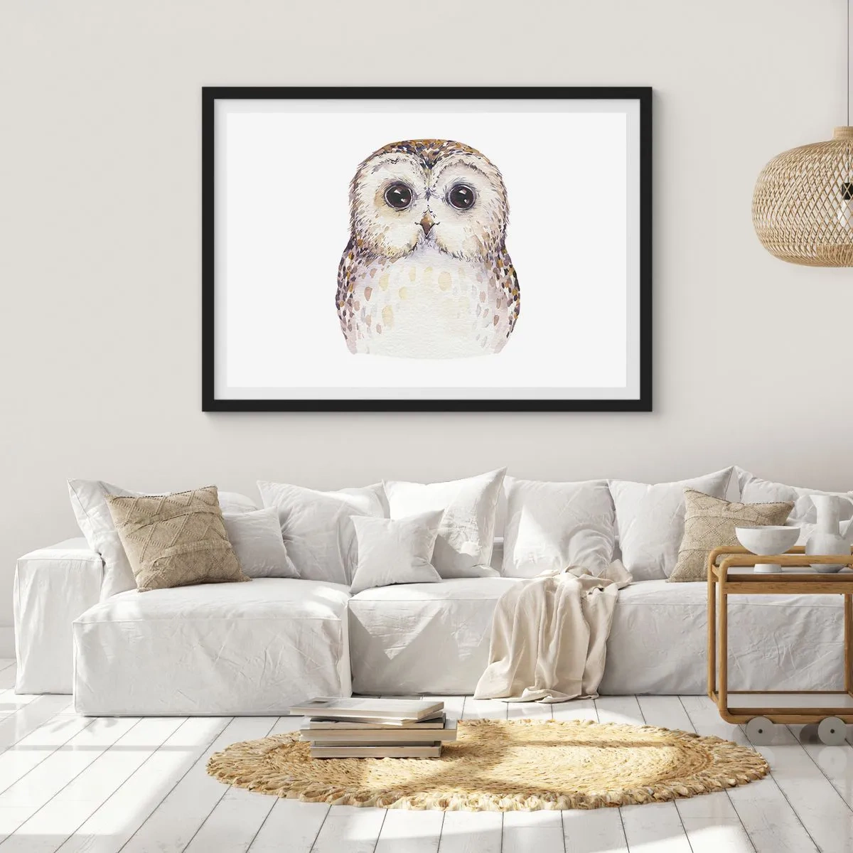 Poster in een zwarte lijst - Kijk in mijn ogen - 40x30 cm