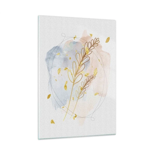 Schilderen op glas - Gouden explosie - 50x70 cm