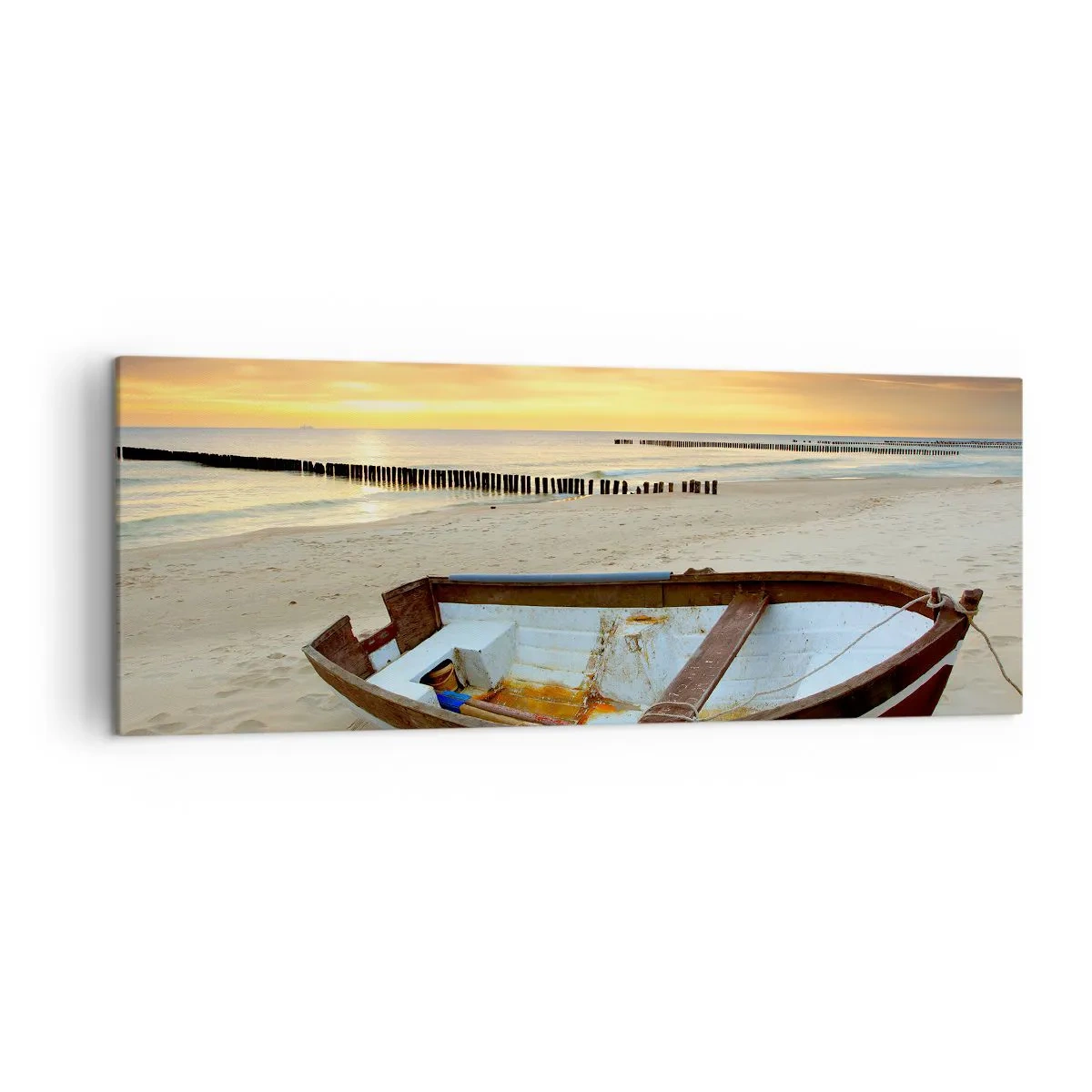 Schilderen op canvas - Er zijn geen mooiere stranden meer - 140x50 cm