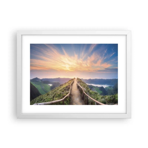 Poster in een witte lijst - Dicht bij de hemel - 40x30 cm