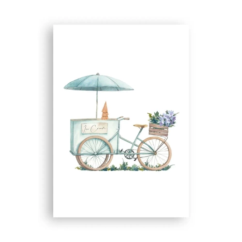 Poster - Zoete herinnering aan de zomer - 70x100 cm