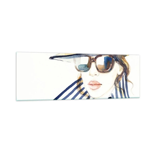 Schilderen op glas - Florida heet u welkom! - 90x30 cm