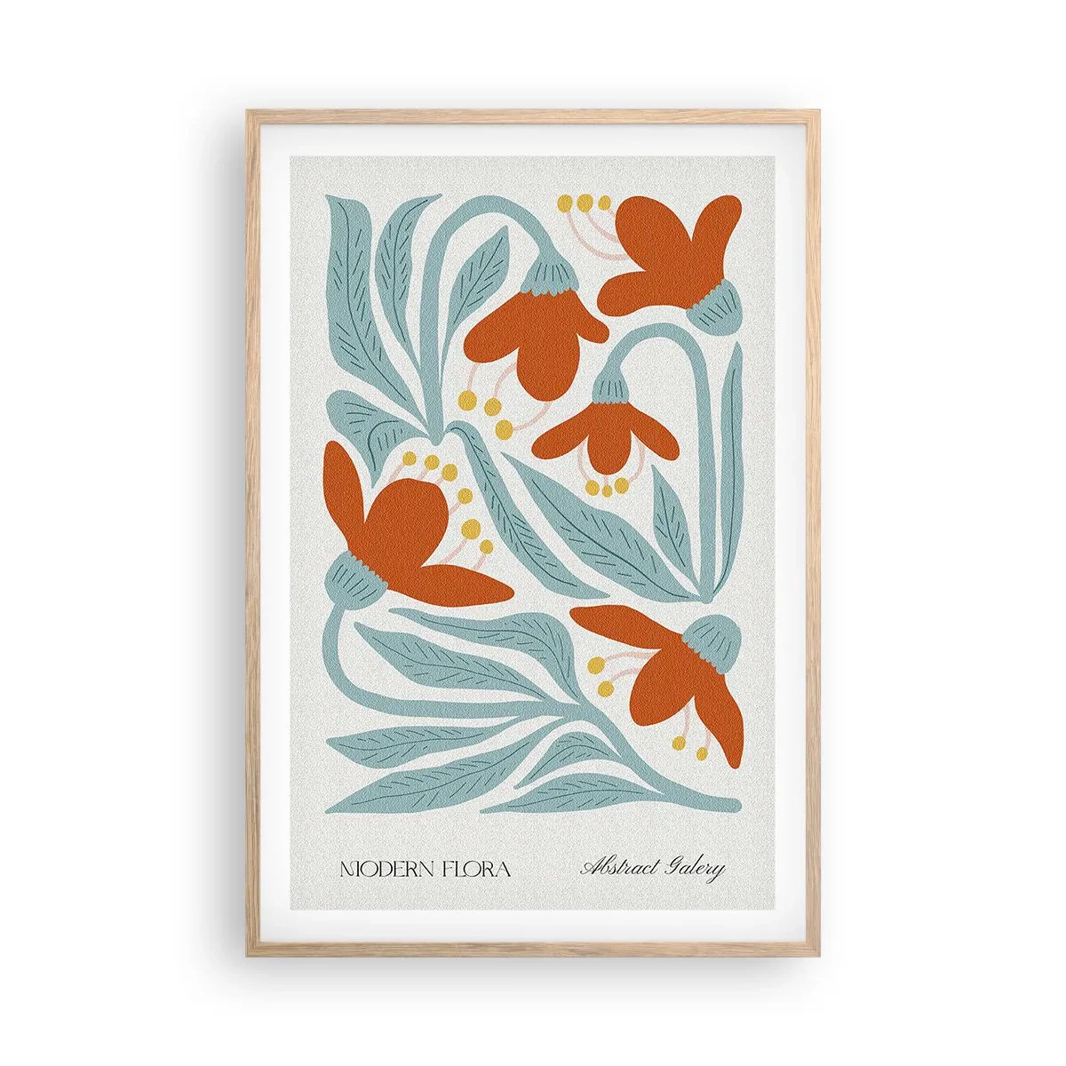 Een poster in een licht eiken lijst - Naar de aarde, naar de zon - 61x91 cm