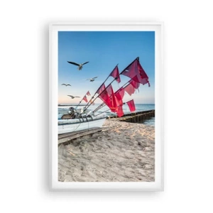 Poster in een witte lijst - Een welverdiende rust - 61x91 cm