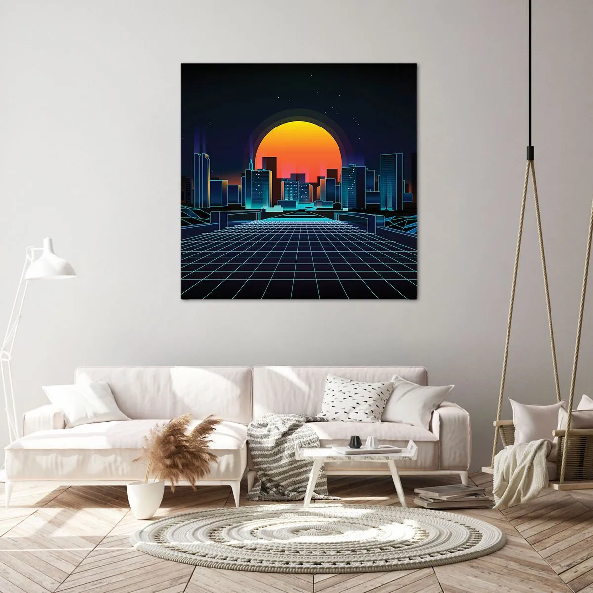 Schilderen op canvas - Wil je nog steeds naar het echte? - 50x50 cm
