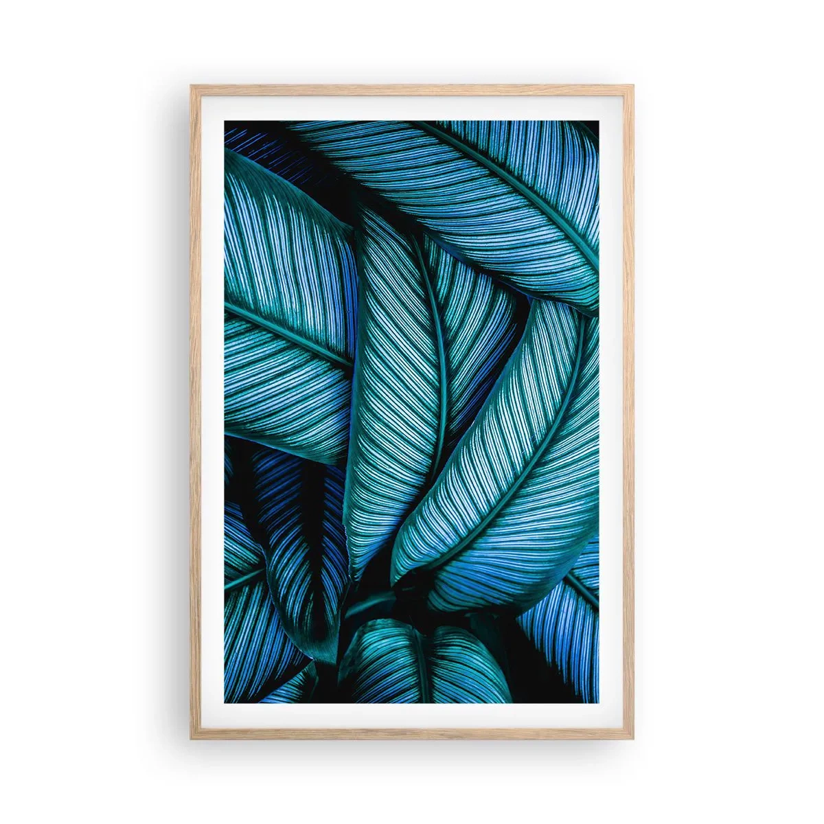 Een poster in een licht eiken lijst - Levens lijnen - 61x91 cm