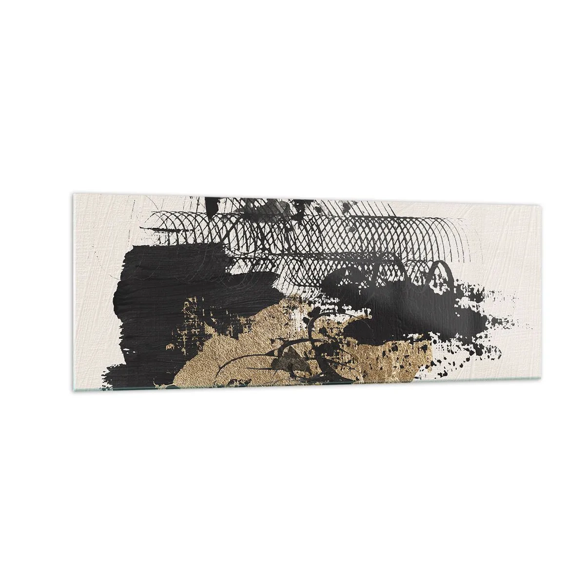 Schilderen op glas - Compositie met passie - 140x50 cm