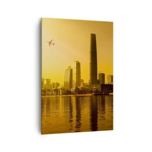 Schilderen op canvas - De gouden stad - 70x100 cm